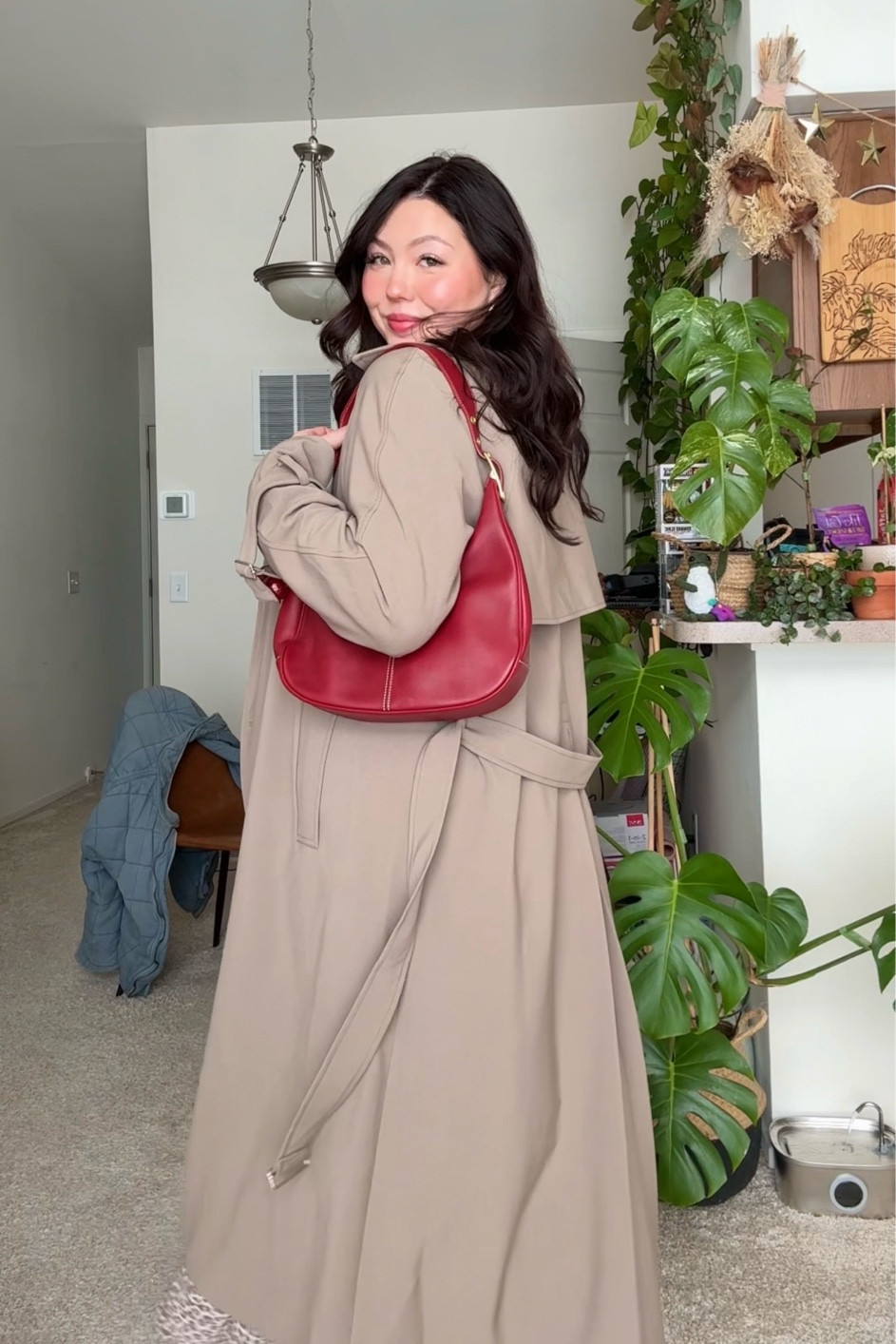 Size L in coat! Bag is coach 