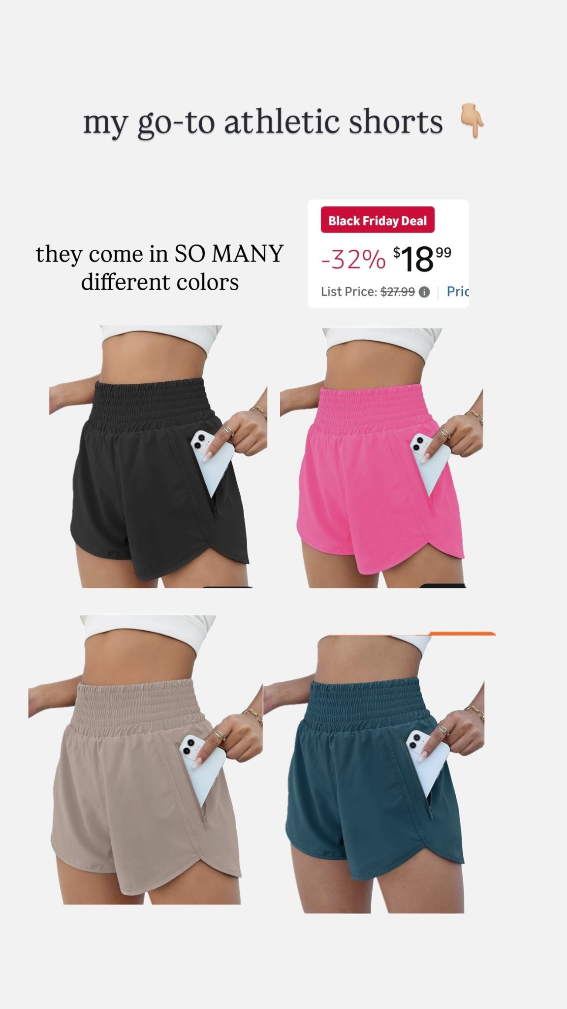My favorite athletic shorts, on sale for Black Friday 🤩

#LTKCyberWeek #LTKFindsUnder50 #LTKActive