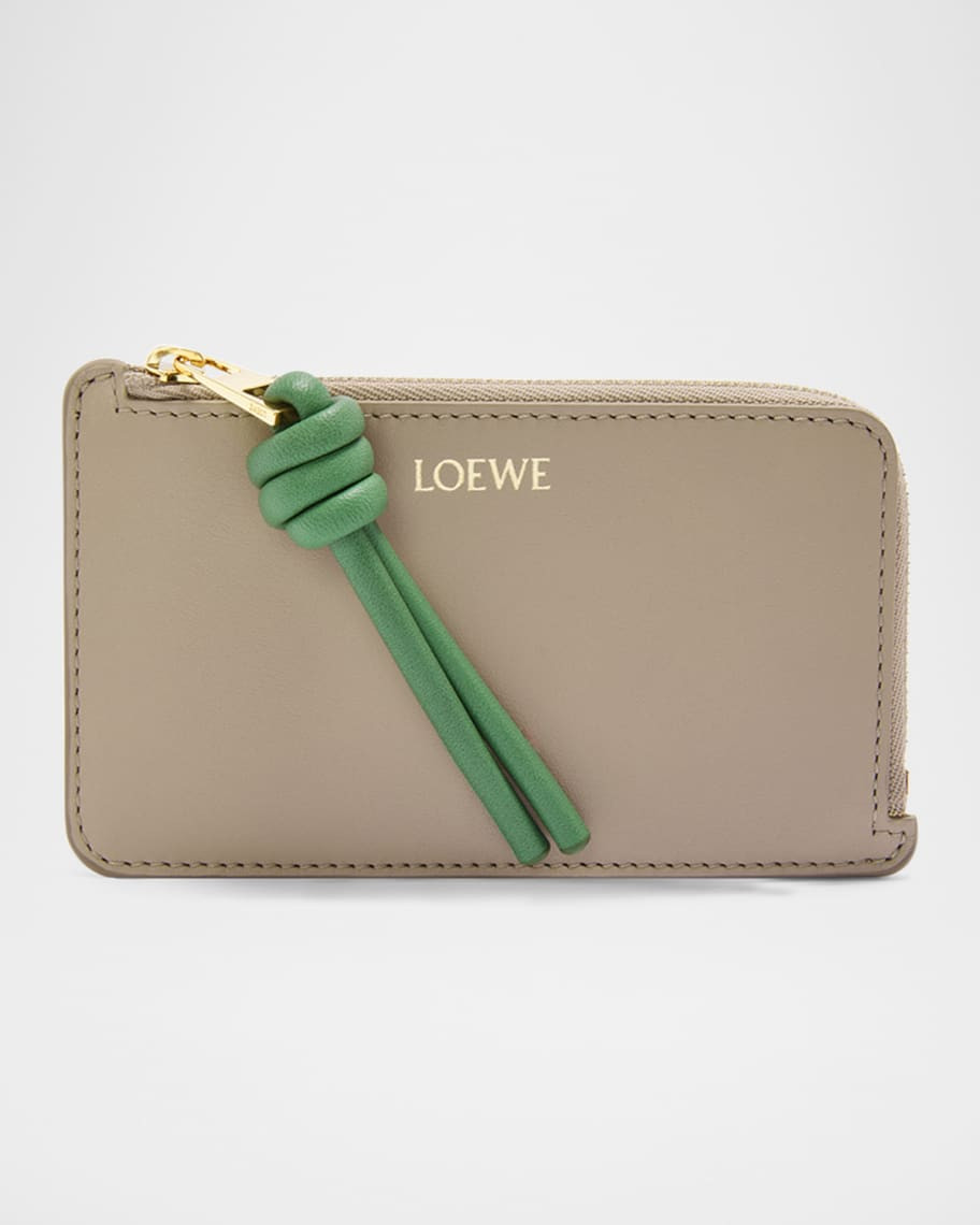 Loewe Knot Coind Card Holder in Napa Leather | Neiman Marcus