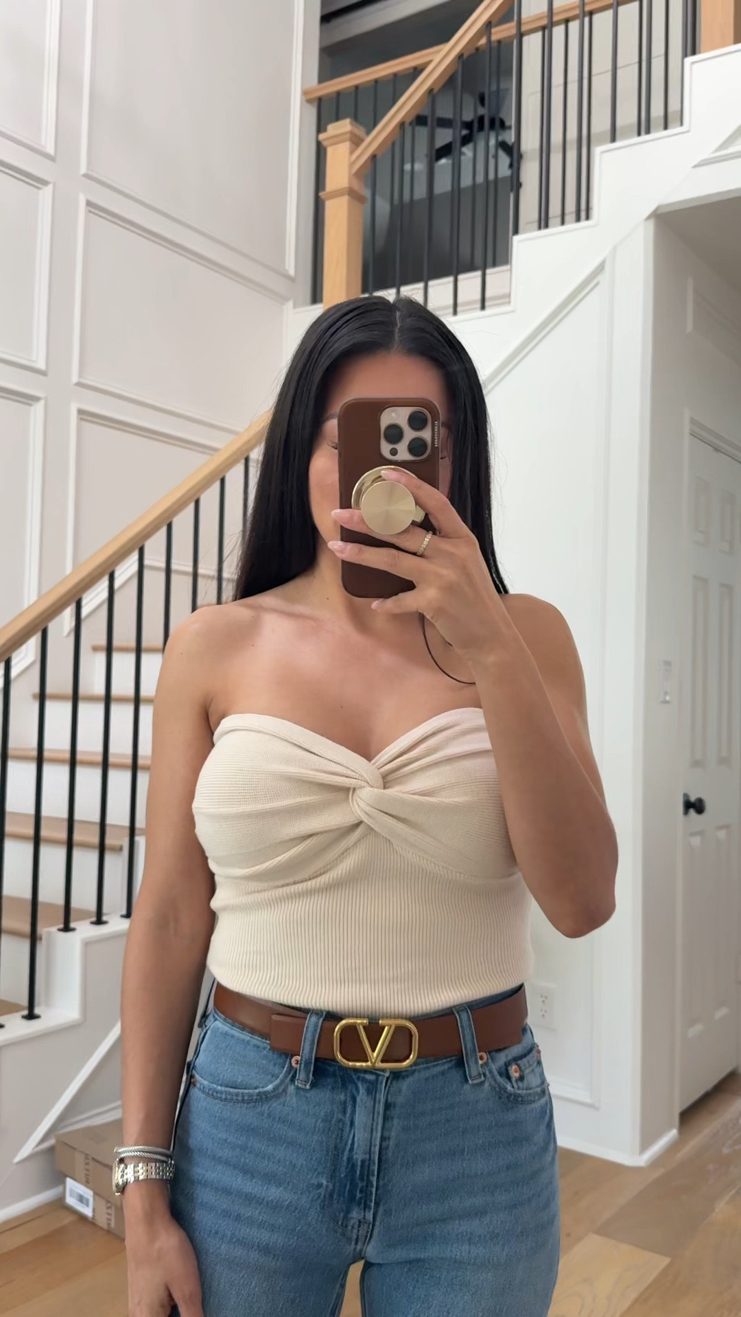 Ootd top - xsmall jeans - 24 short 

#LTKootd #LTKMothersDay #LTKgrwm