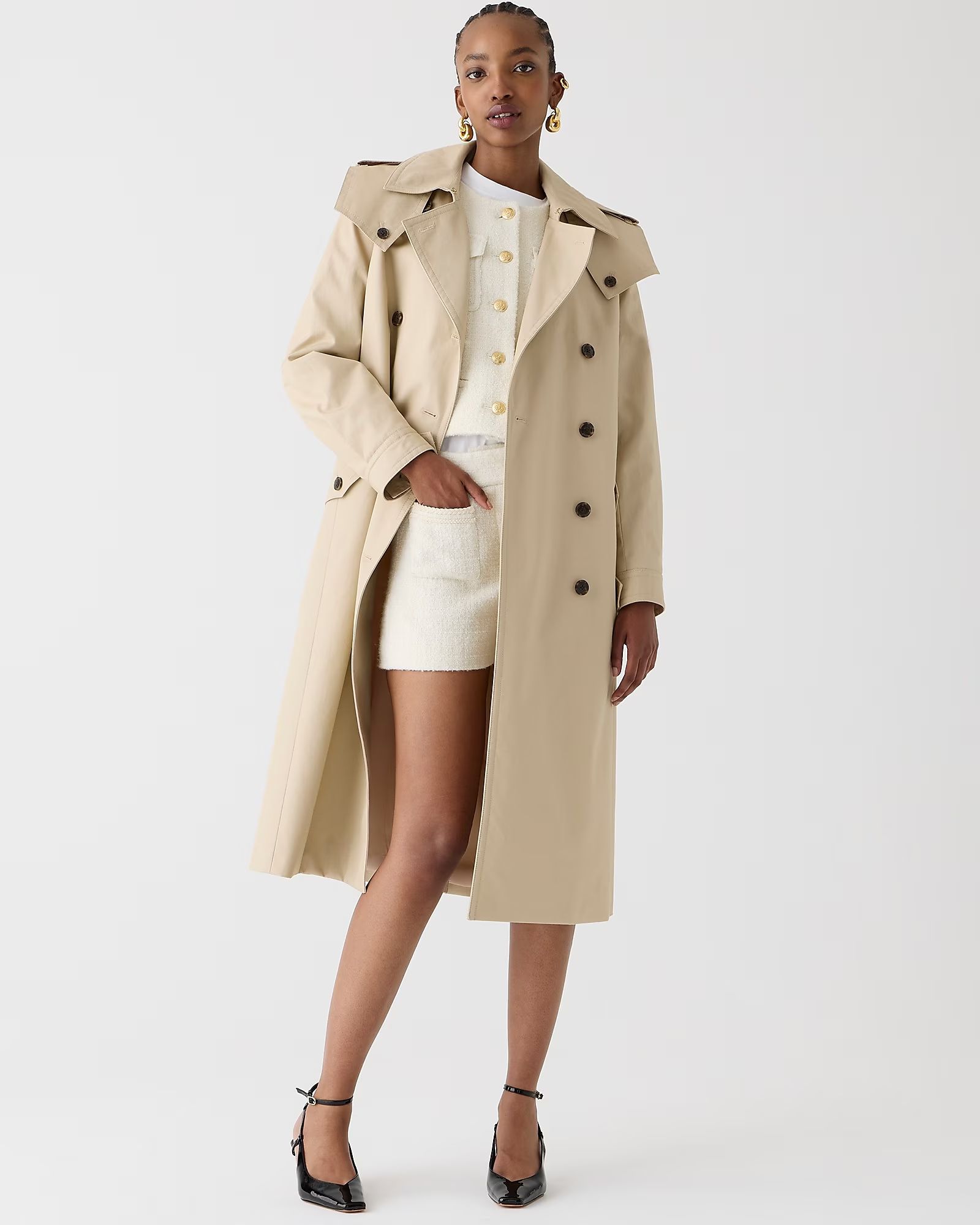 Double-breasted trench coat | J.Crew US