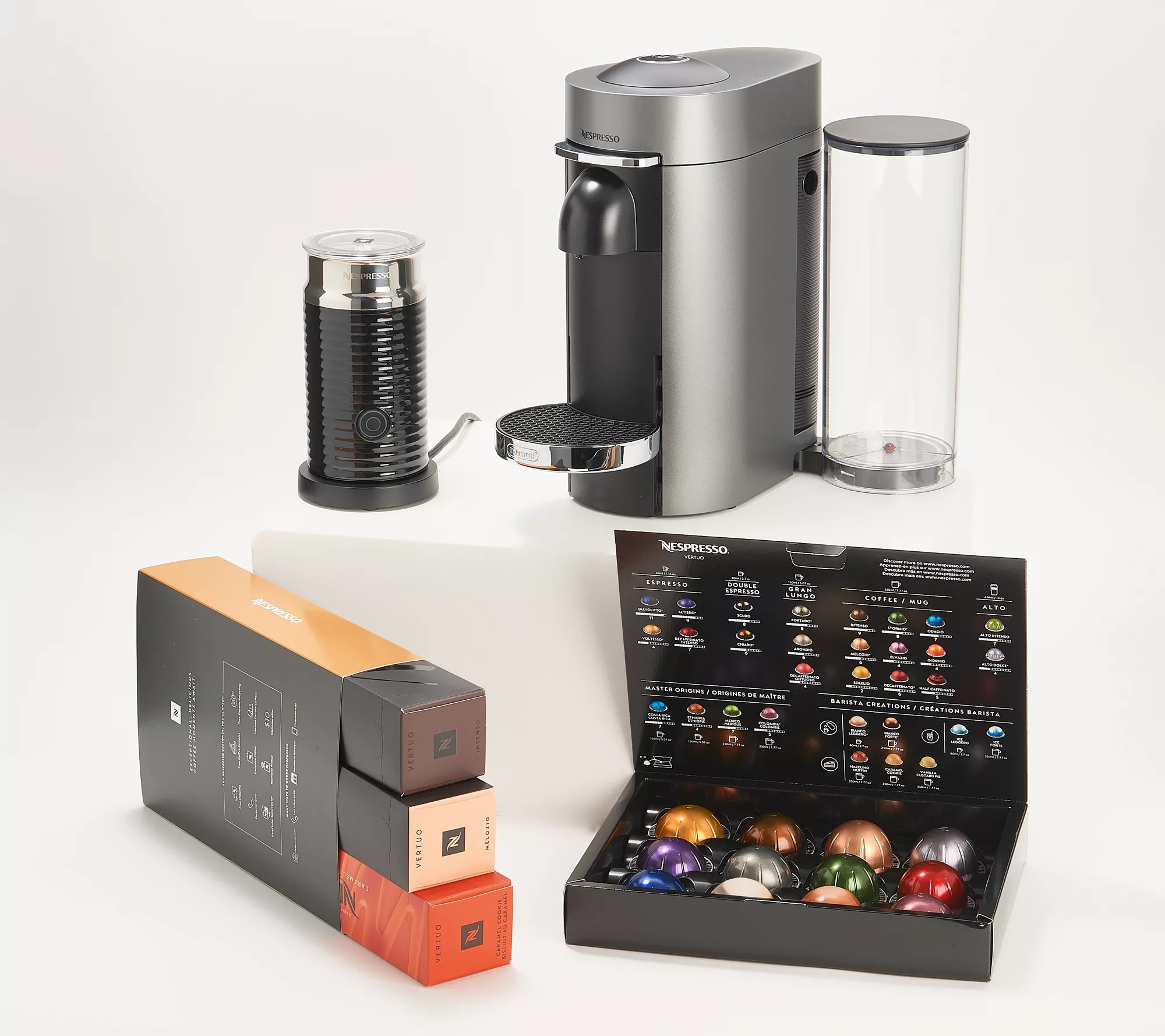 Nespresso VertuoPlus Deluxe Coffee & Espresso Maker w/ Milk Frother - QVC.com | QVC