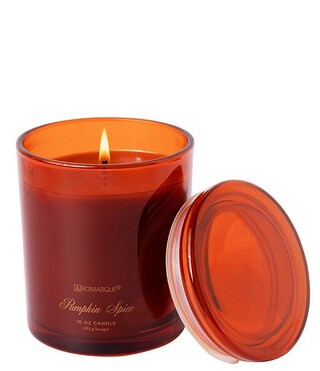Aromatique Pumpkin Spice Foundry Glass Candle with Lid | Dillard's | Dillard's