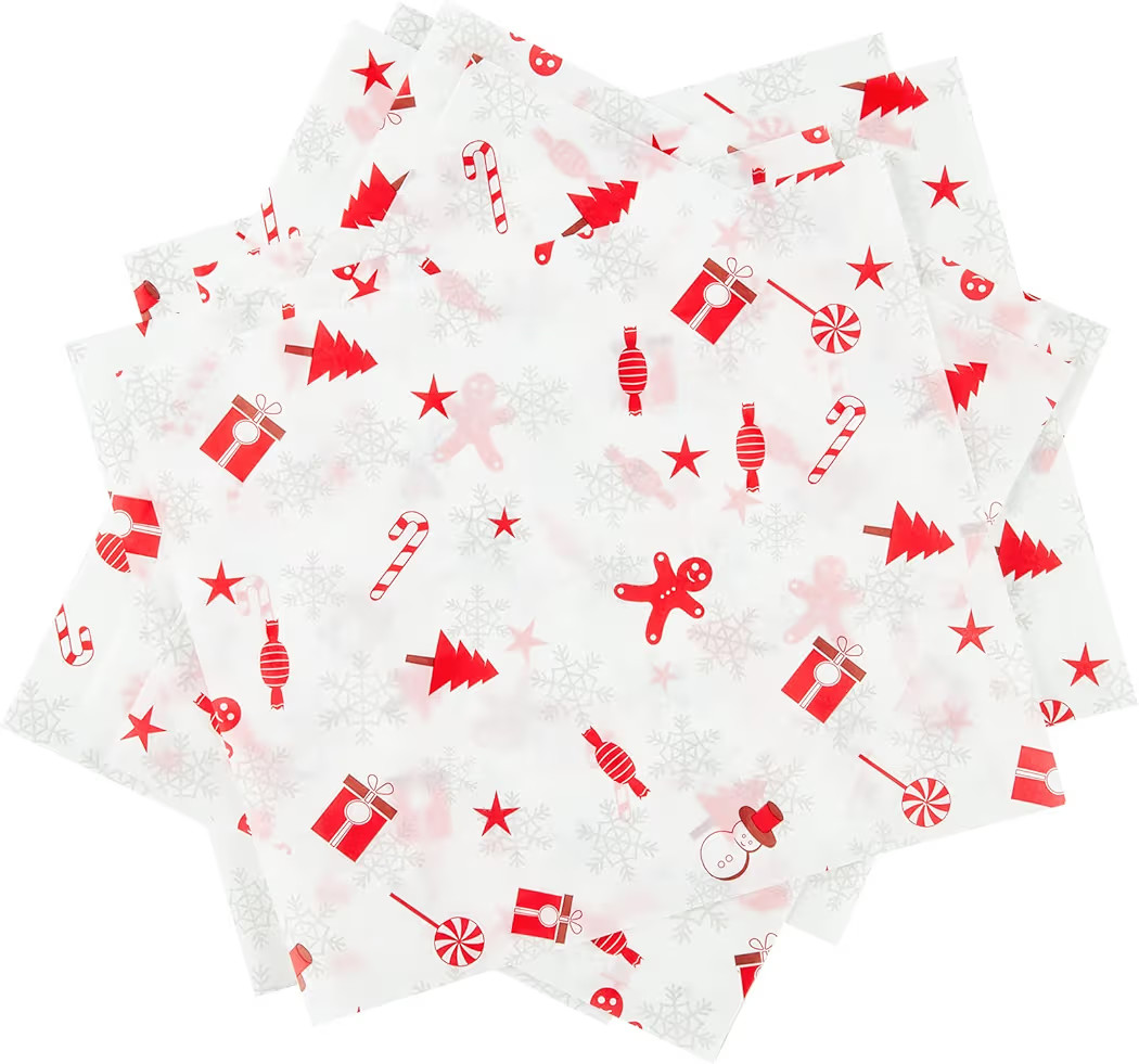 Zezzxu 100 Sheets Wax Paper for Food, Parchment Paper for Cookie Box Deli Wrapping Grease Resista... | Amazon (US)