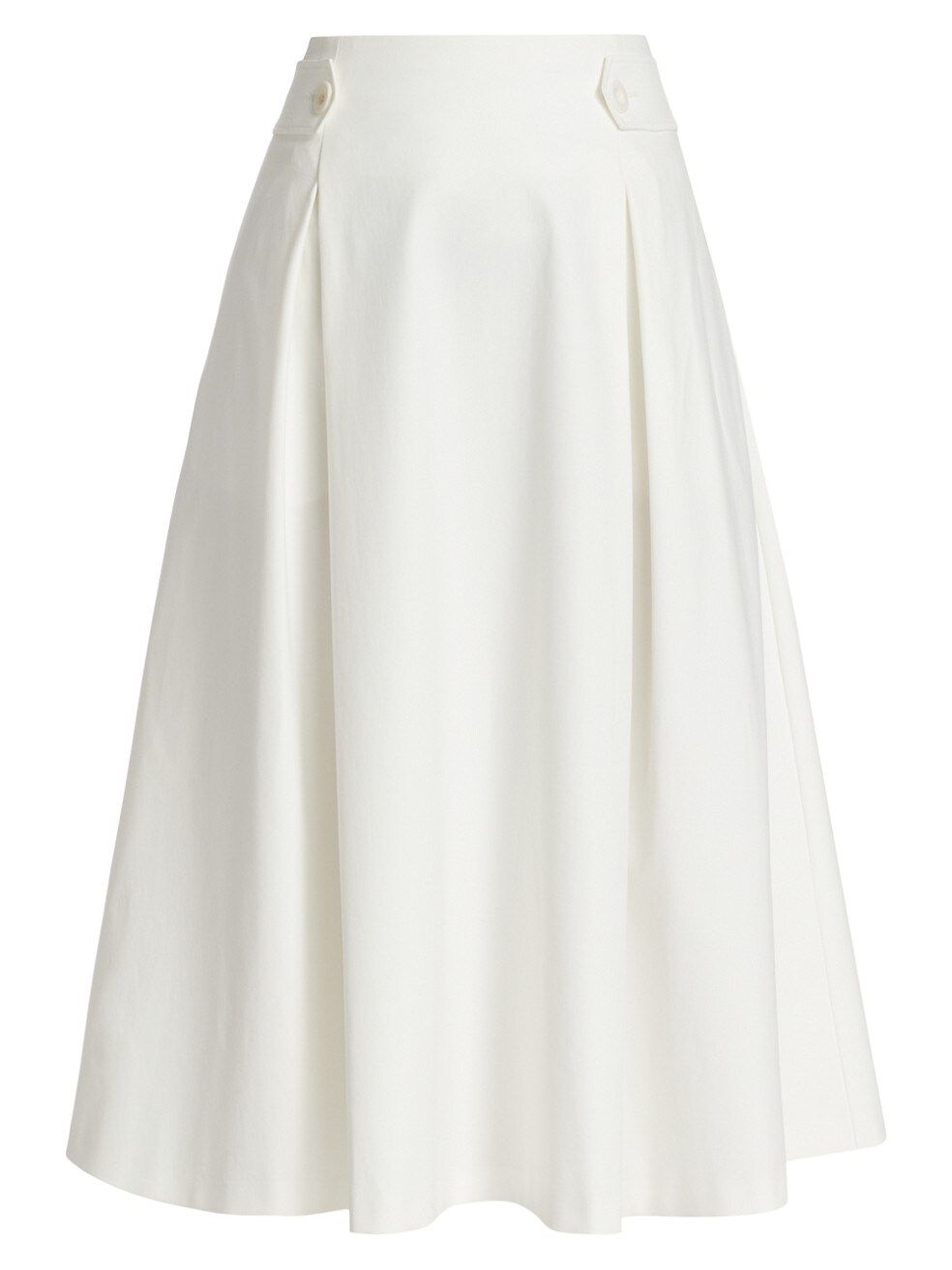 Toledo Stretch Cotton A-Line Midi-Skirt | Saks Fifth Avenue