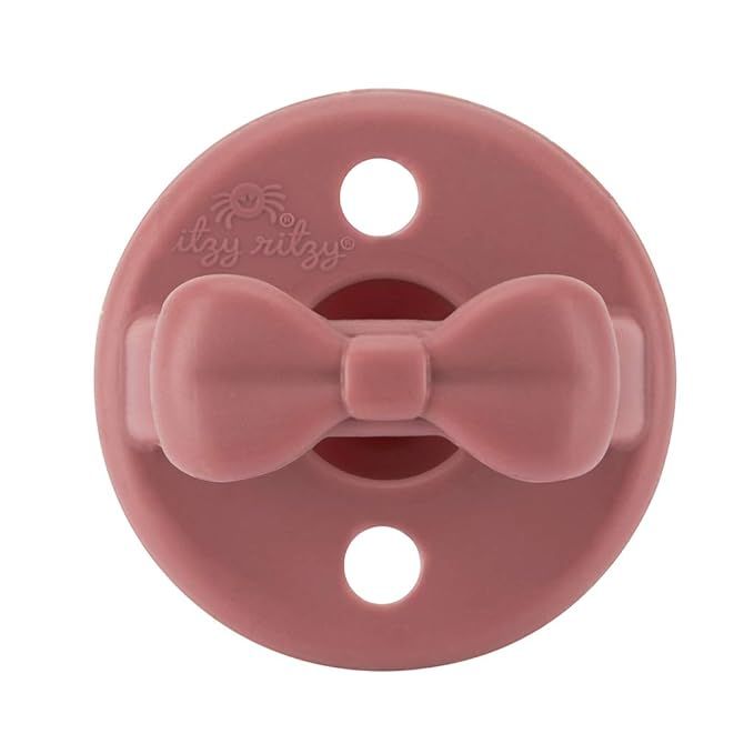 Itzy Ritzy Sweetie Soother Pacifier Set of 2 - Silicone Newborn Pacifiers with Collapsible Handle... | Amazon (US)