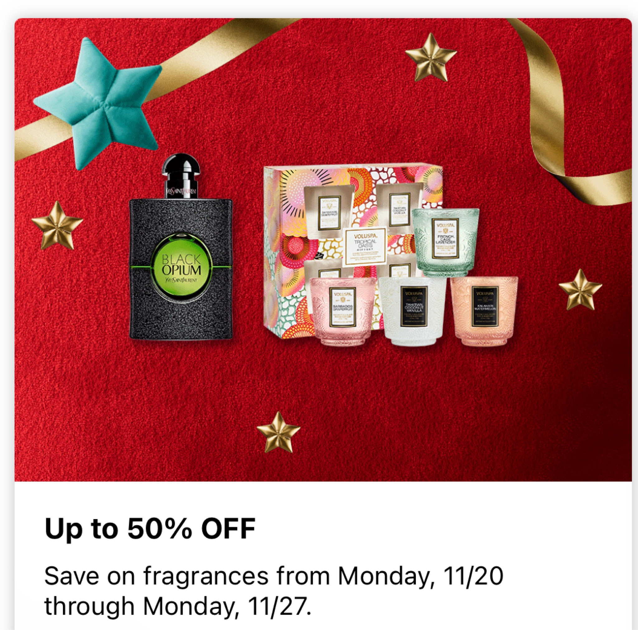 This just in, a fragrance sale! Up to 50% off for Cyber Week. Includes brands like Aerin, FORVR Mood Candles, Ellis Brooklyn, Clean Reserve, and Valentino.

While I don’t typically recommend gifting fragrances, it make work out if you know the fragrances that the person already owns. 

If you need any scent recommendations, we can chat in the comments.



#LTKHoliday #LTKbeauty #LTKGiftGuide