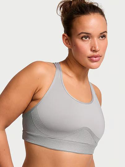 VSX Player Shine Sports Bra, Grey, S - Women's Sport Bras - Victoria's Secret | Victoria's Secret (US / CA )