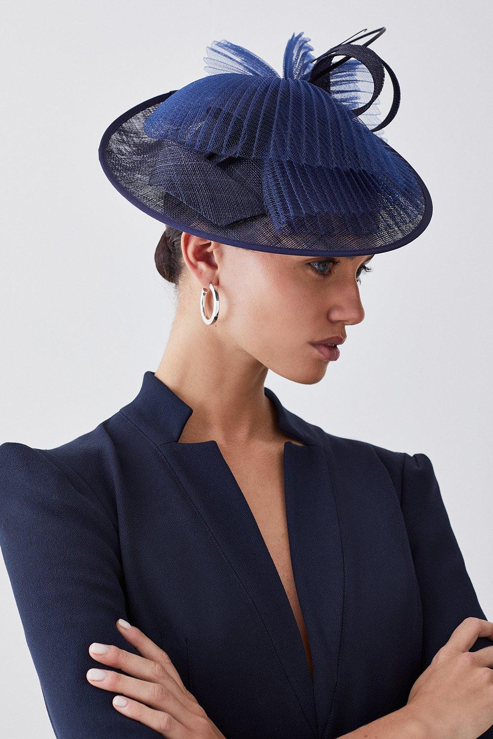Pleated Spiral Trim Fascinator | Karen Millen US