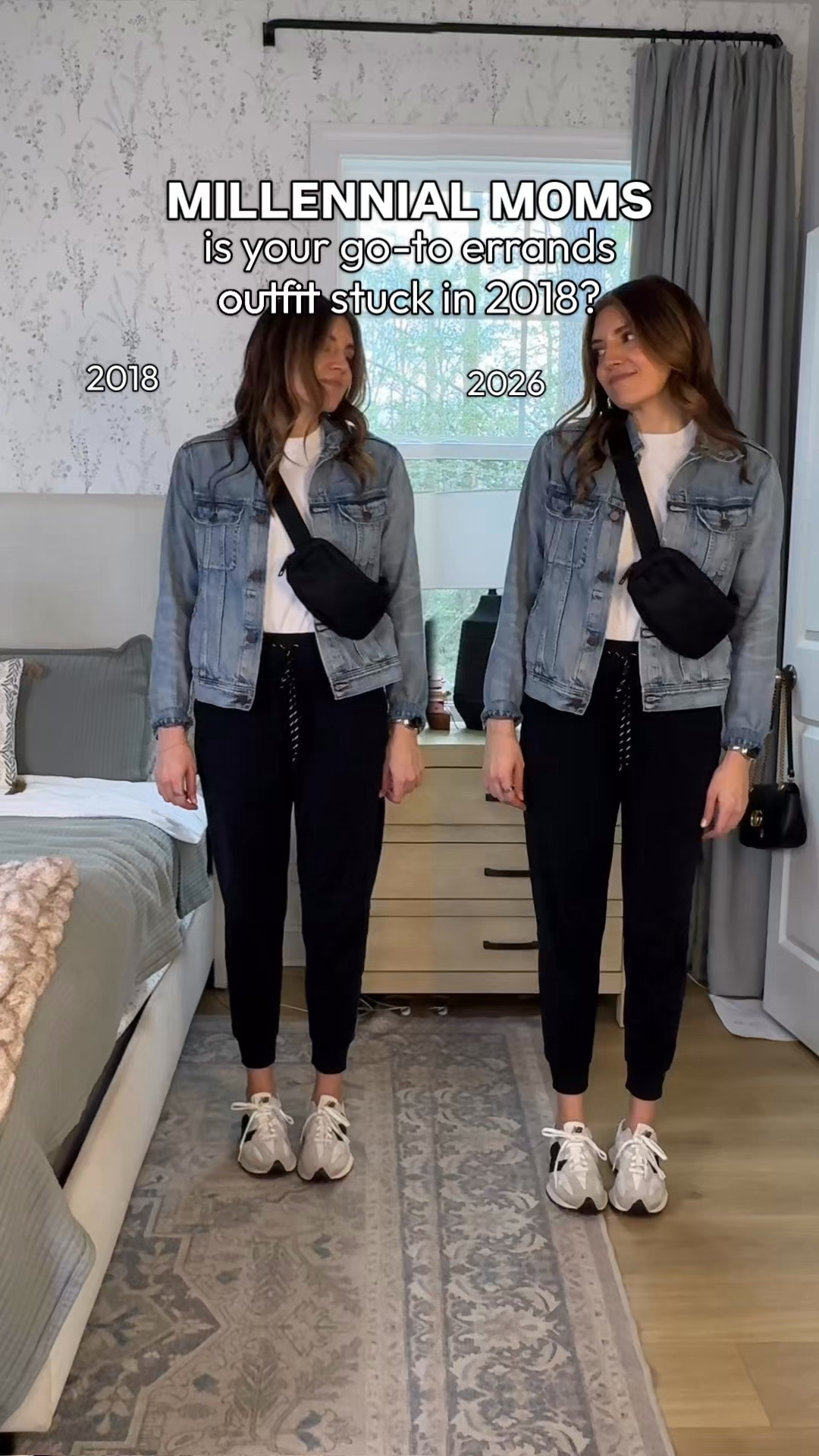 The millennial mom outfit upgrade you might not be sure you needed. 👀 wide leg pants that look like actual trousers make this look!! I’m 5’7” wearing a size small in everything.

#LTKOver40 #LTKTall