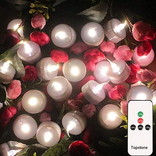 Topstone LED Tea Light,Flameless Flickering Tealight with Remote Control,Long Lasting Battery Ope... | Amazon (US)