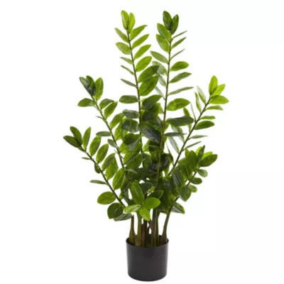 Nearly Natural 3-Foot Zamioculcas Artificial Plant, Green | Belk