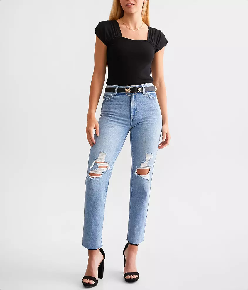 Tracey Cropped Straight Jean | Buckle