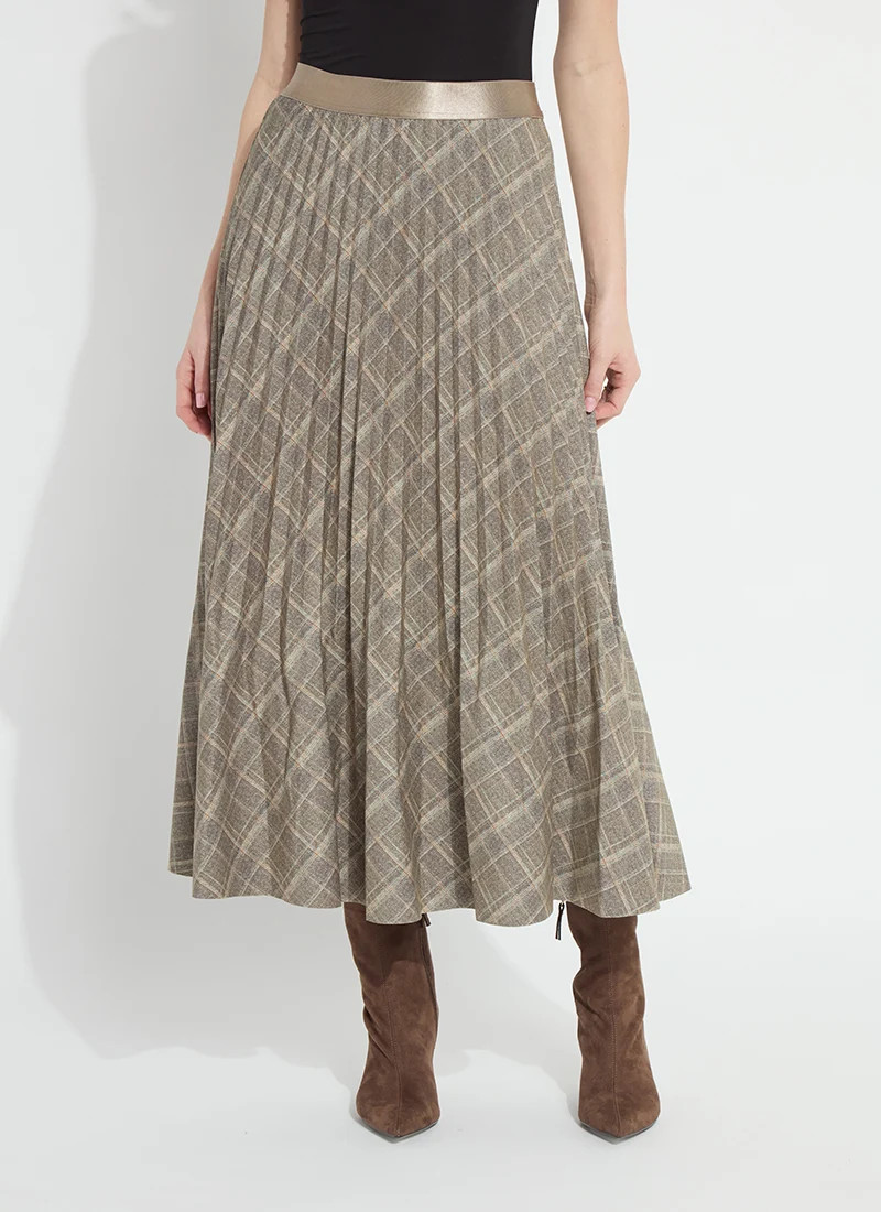 Sabrina Ponte Pleated Midi Skirt | Lysse NY