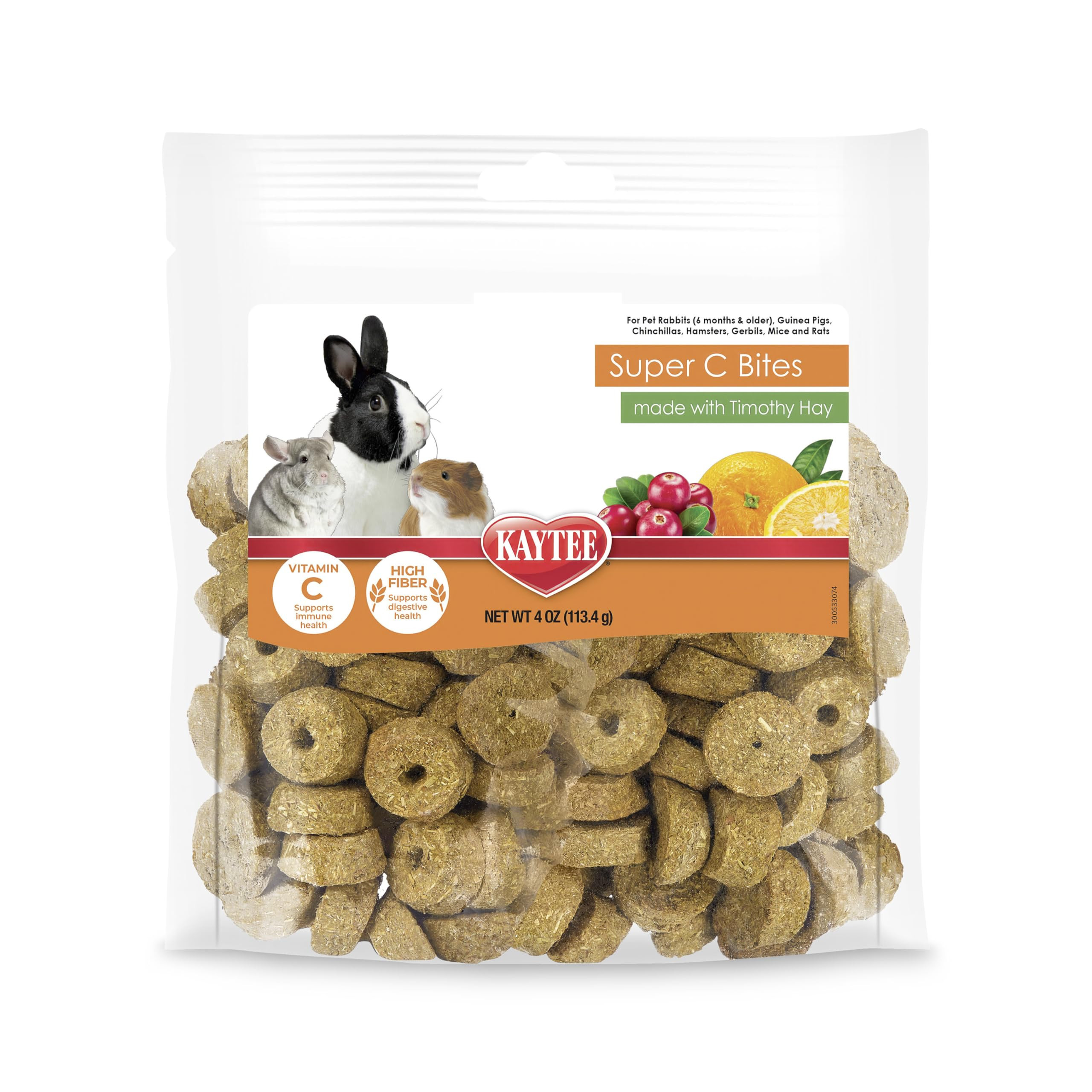 Kaytee Super C Bites Treat For Pet Guinea Pigs, Adult Rabbits, Chinchillas, and Other Small Anima... | Amazon (US)