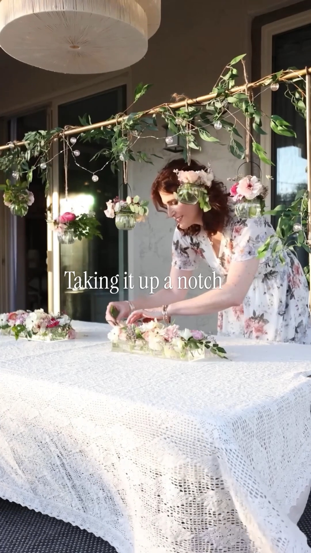 Table rod, table rod decor, hanging jars, acrylic vases, easy flower centerpiece 

#LTKHome