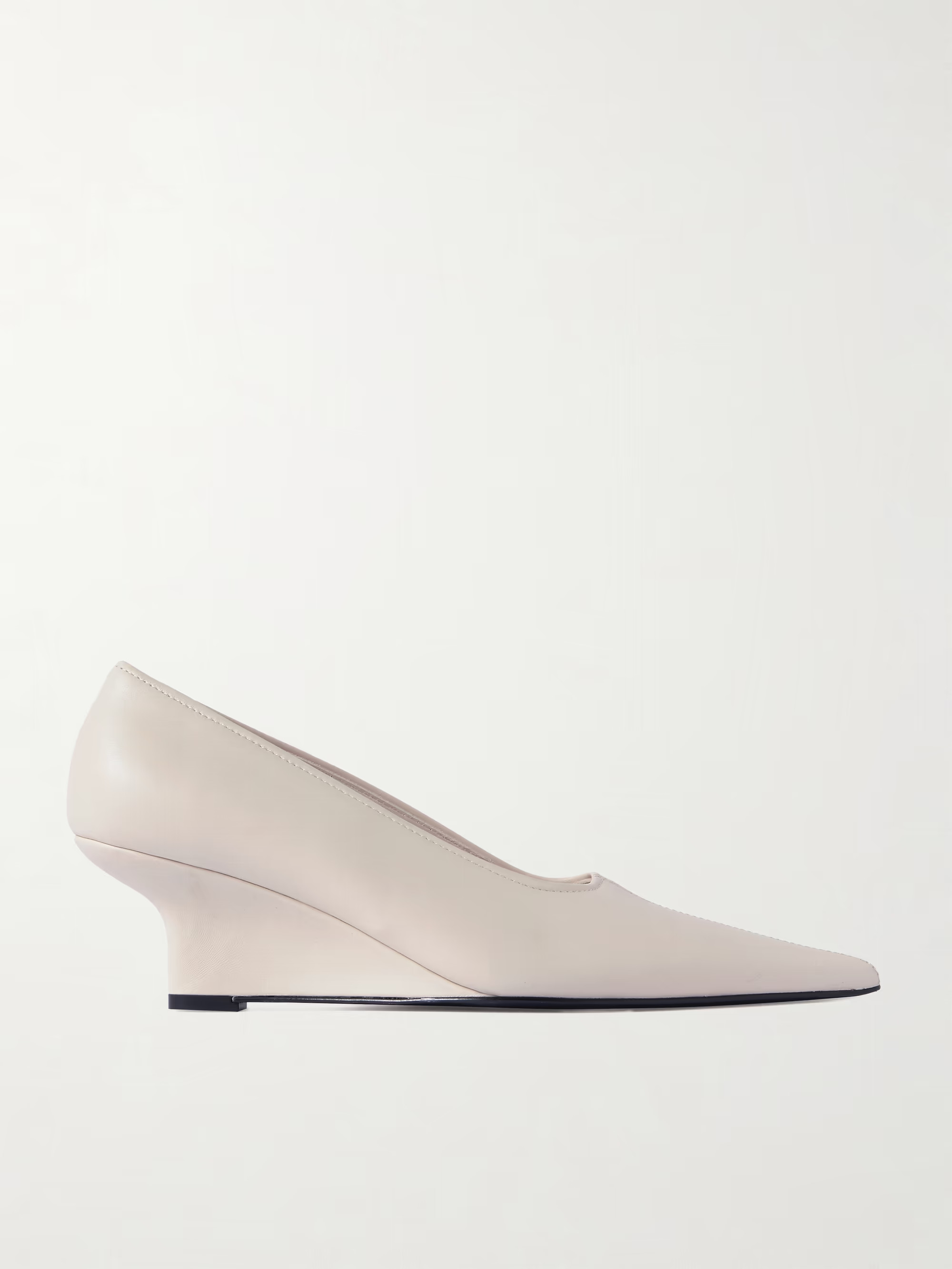 Leather wedge pumps | NET-A-PORTER APAC