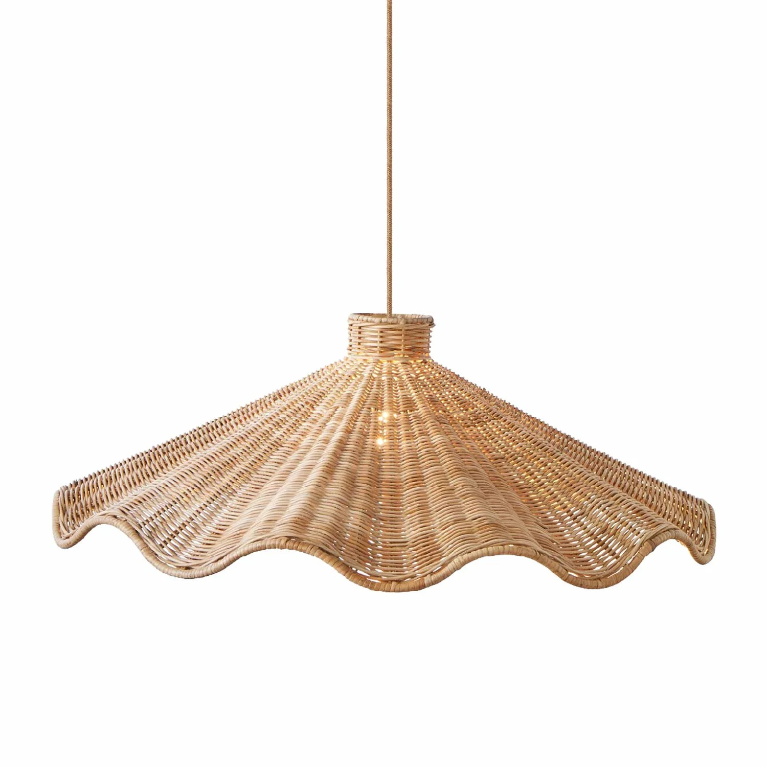 Ariel Rattan Pendant Light | Rowabi