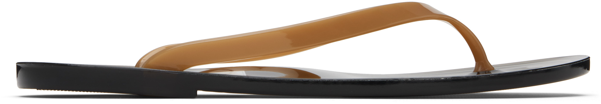 Christopher Esber Brown & Black Jo Flip-Flops | SSENSE