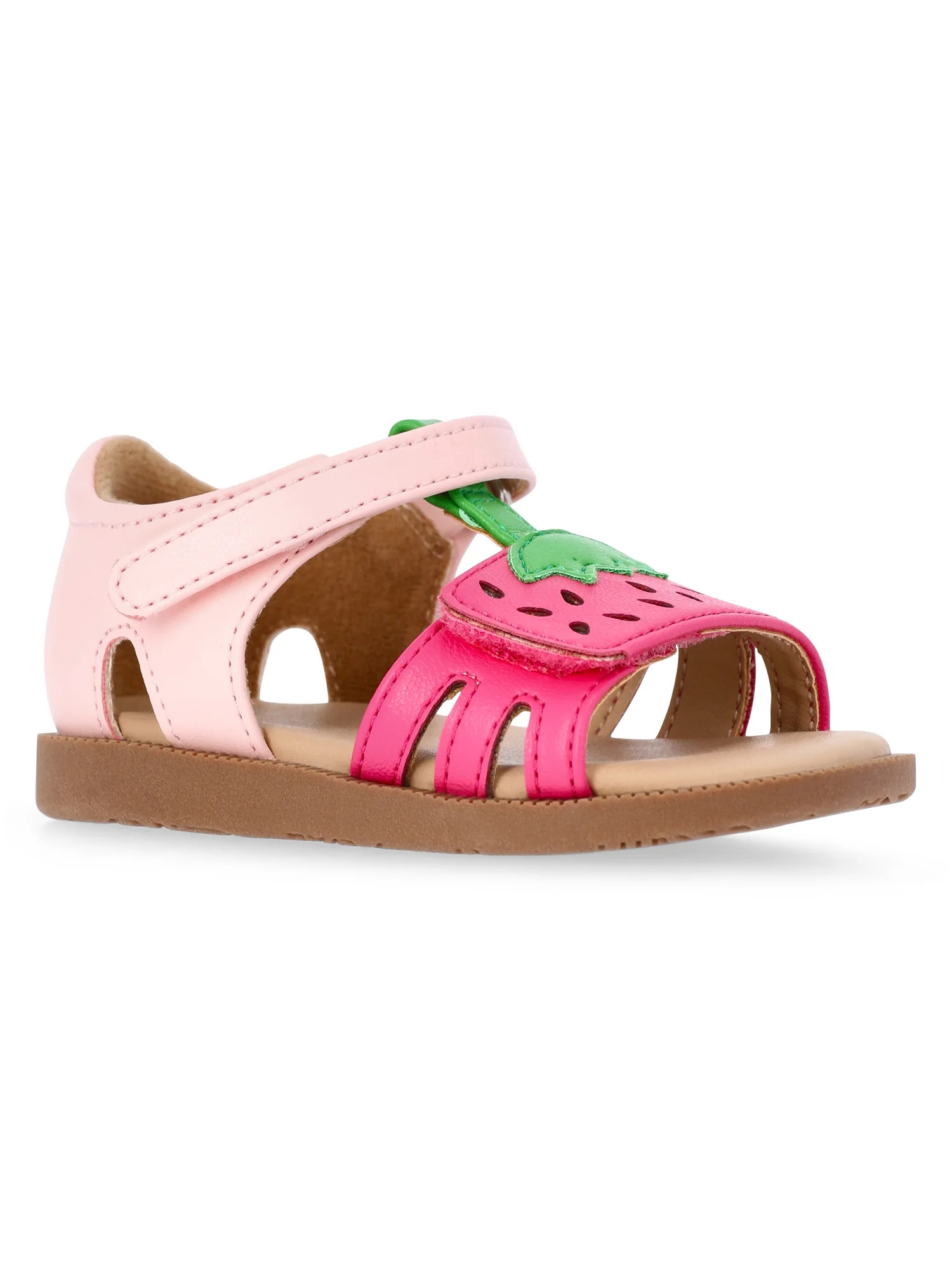 Wonder Nation Baby and Toddler Girls Fruit Sandals | Walmart (US)