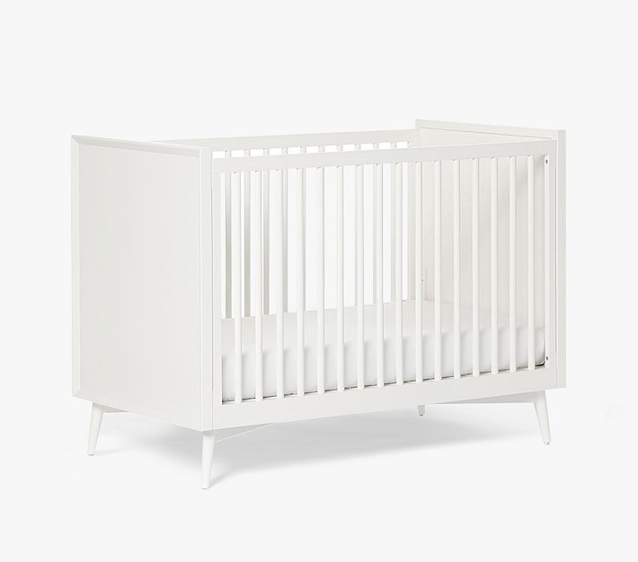west elm x pbk Mid-Century Convertible Crib | Pottery Barn Kids