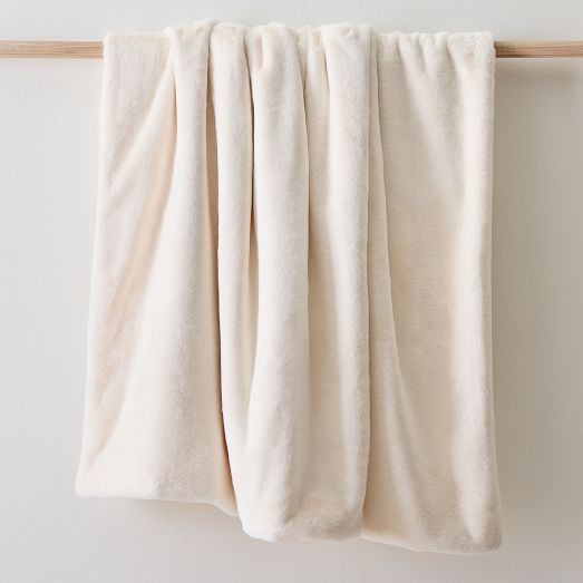 Faux Fur Plush Throw | West Elm (US)