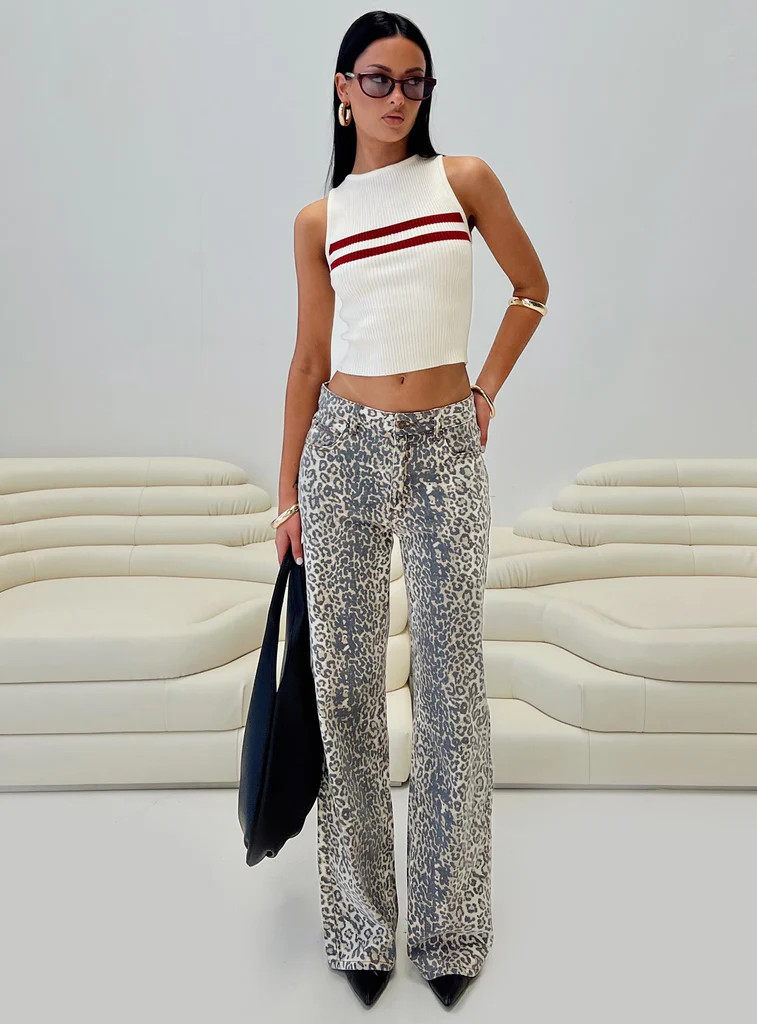Top Model Jeans Leopard Fade | Princess Polly US