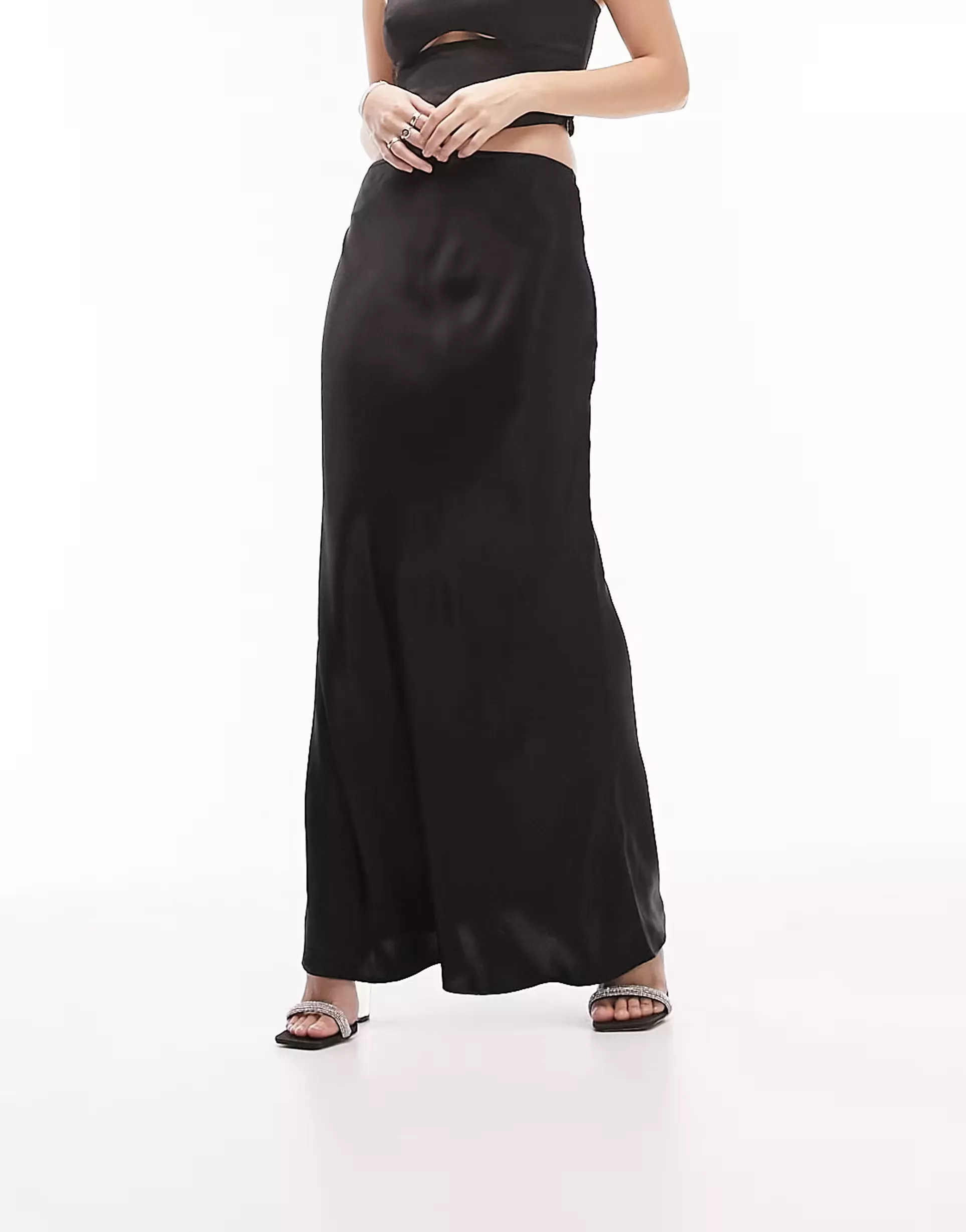 Topshop satin bias maxi skirt in … curated on LTK