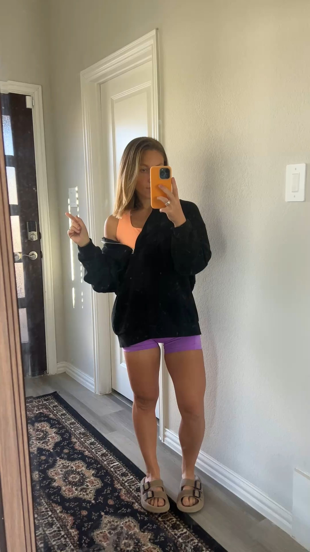 Bringing a little summer color into my cozy fall routine ☀️🍂 This pastel combo is my go‑to for lifting days, errands, or just lounging at home. I’m obsessed with these pocket biker shorts (yes pockets = game changer), the supportive Free People Movement sports bra, and my Amazon half‑zip that adds the perfect cozy layer without hiding the cute fit. 💜🧡

✨ Linked everything on LTK — these are must‑haves if you love comfy, colorful athleisure that still looks polished.
🛍️ Plus: perfect holiday gifting picks for the working‑out‑or‑lounging‑mom in your life.

#athleisure #activewearstyle #workoutoutfitinspo #gymmomstyle #runnerslounge #momlifeathleisure #postpartumlifestyle #holidaygiftideas #fitmomfinds #ltkfit #ltkunder100 #ltkactive #ltkholidaygifts #amazonfashionfinds #freepeoplemovement #pastelathleisure #cozyfallstyle #gymoutfitinspo #fitnessfashion

#LTKActive #LTKHoliday #LTKootd