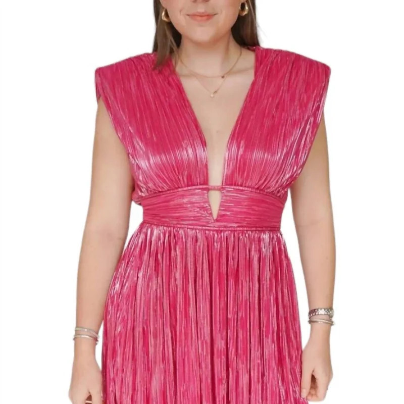Sabina Musayev Risa Mini Dress In Raspberry - Pink - M | Verishop