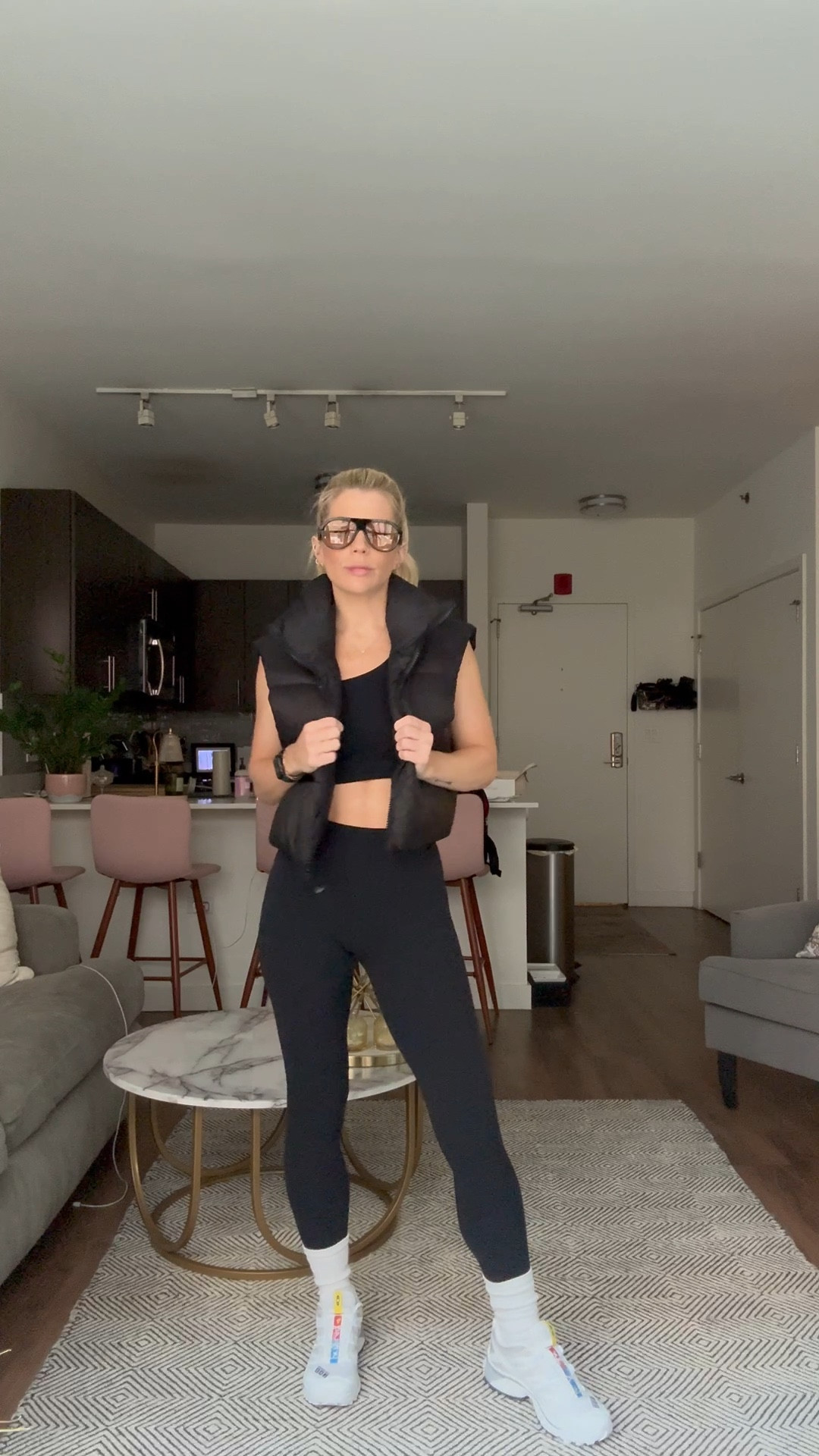 Gym then brunch outfit  