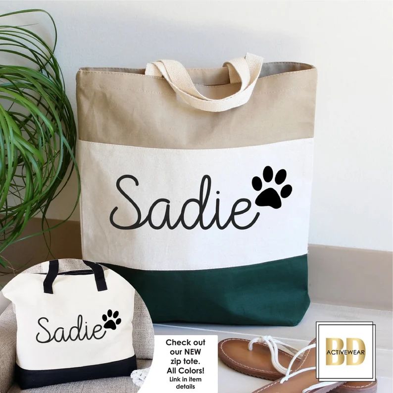 Custom Dog Mom Gift Personalized Pet Bag Custom Pet Bag - Etsy | Etsy (US)