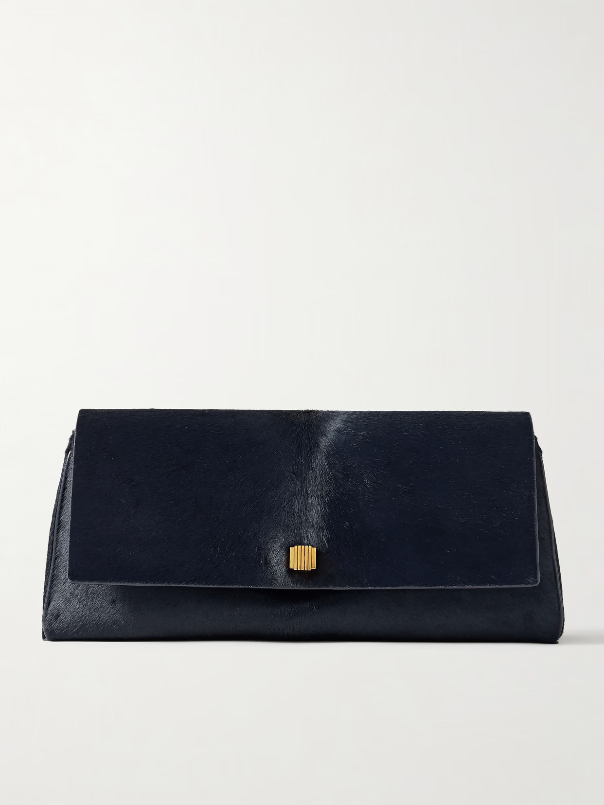 KHAITE - Audrey Calf Hair Clutch - Navy | NET-A-PORTER (UK & EU)