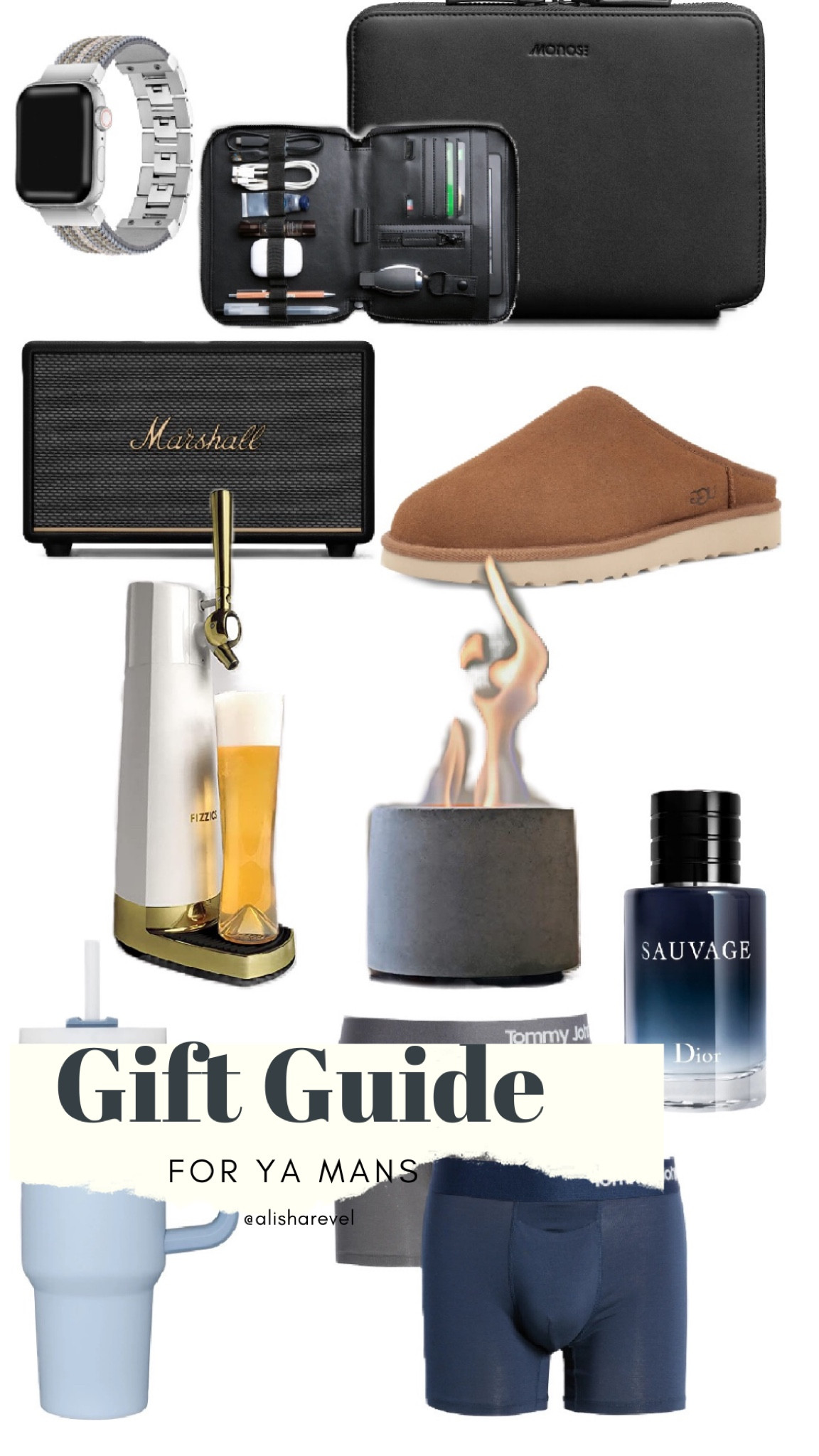 Ugg’s men 
Beer dispenser 
Marshal speaker 
S’mores maker 
Dior cologne 
Apple Watch band 



#LTKCyberweek #LTKHoliday #LTKGiftGuide