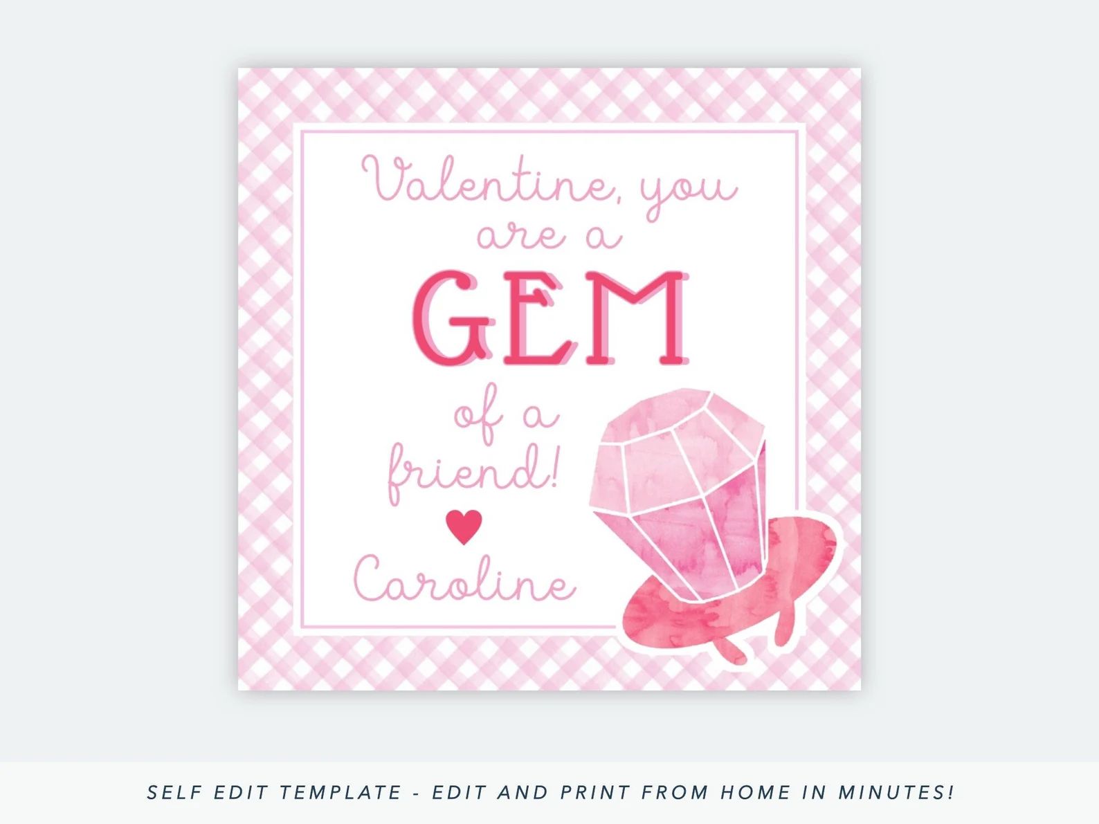 Printable Valentines Day Cards for Kids Ring Pop Valentine | Etsy | Etsy (US)