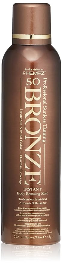 Hempz So Bronze Sunless Airbrush Tanning Spray, Brown, 7.5 Fluid Ounce | Amazon (US)