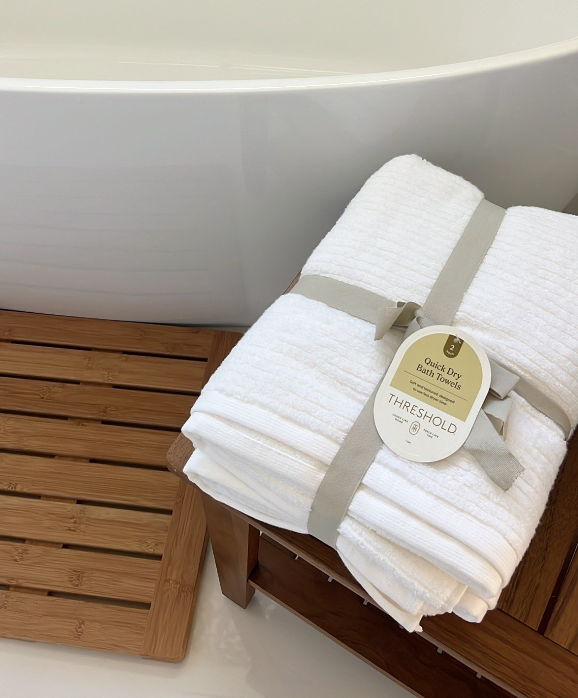 Hands down THE BEST bath towels! We’ve purchased 6 sets for our home & seriously can’t get enough of them! I love that they’re soft, yet not too thick so they can dry quickly (prevent mold). And another added feature is they have a built in hook so they’re easy to hang up! Trust me— these are tooo good!!! 🙌🏻🧼🛁🫧🧽

#LTKFamily #LTKHome #LTKBeauty