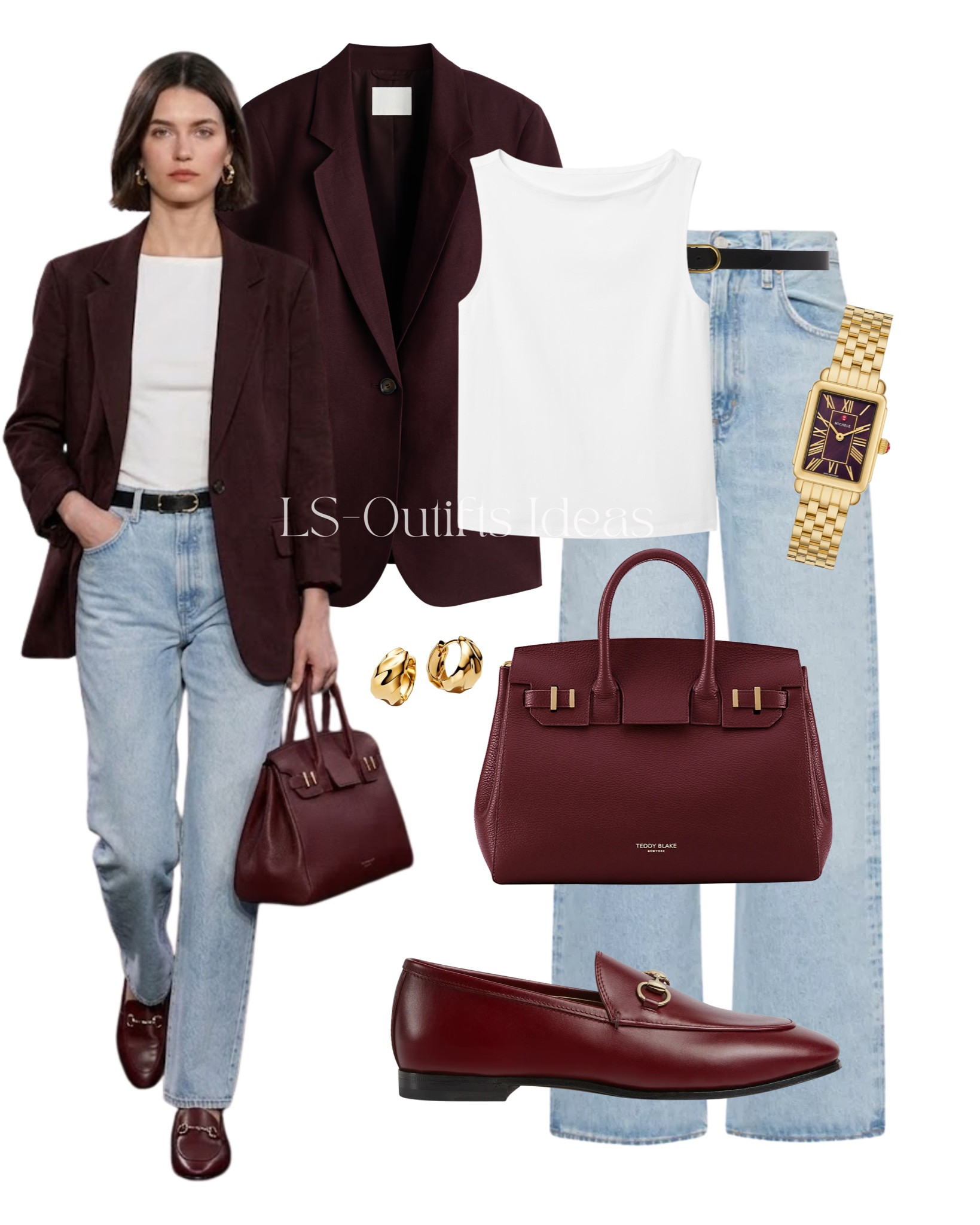 Burgundy outfit ❤️‍🔥 Autumn outfit

#LTKootd #LTKWorkwear #LTKU