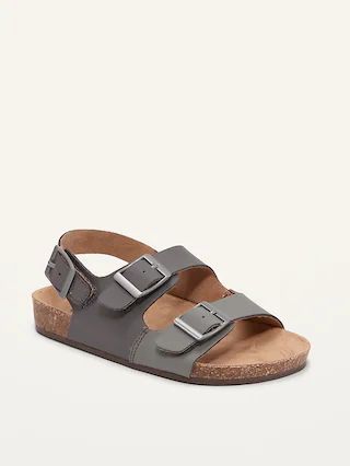 Faux-Leather Double-Buckle Sandals for Toddler Boys | Old Navy (US)
