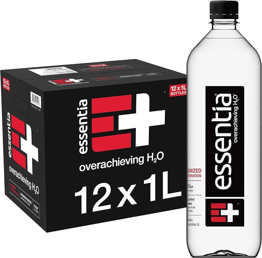 Essentia Water Bottled, Ionized Alkaline Water:99.9% Pure, Infused With Electrolytes, 9.5 pH Or H... | Amazon (US)