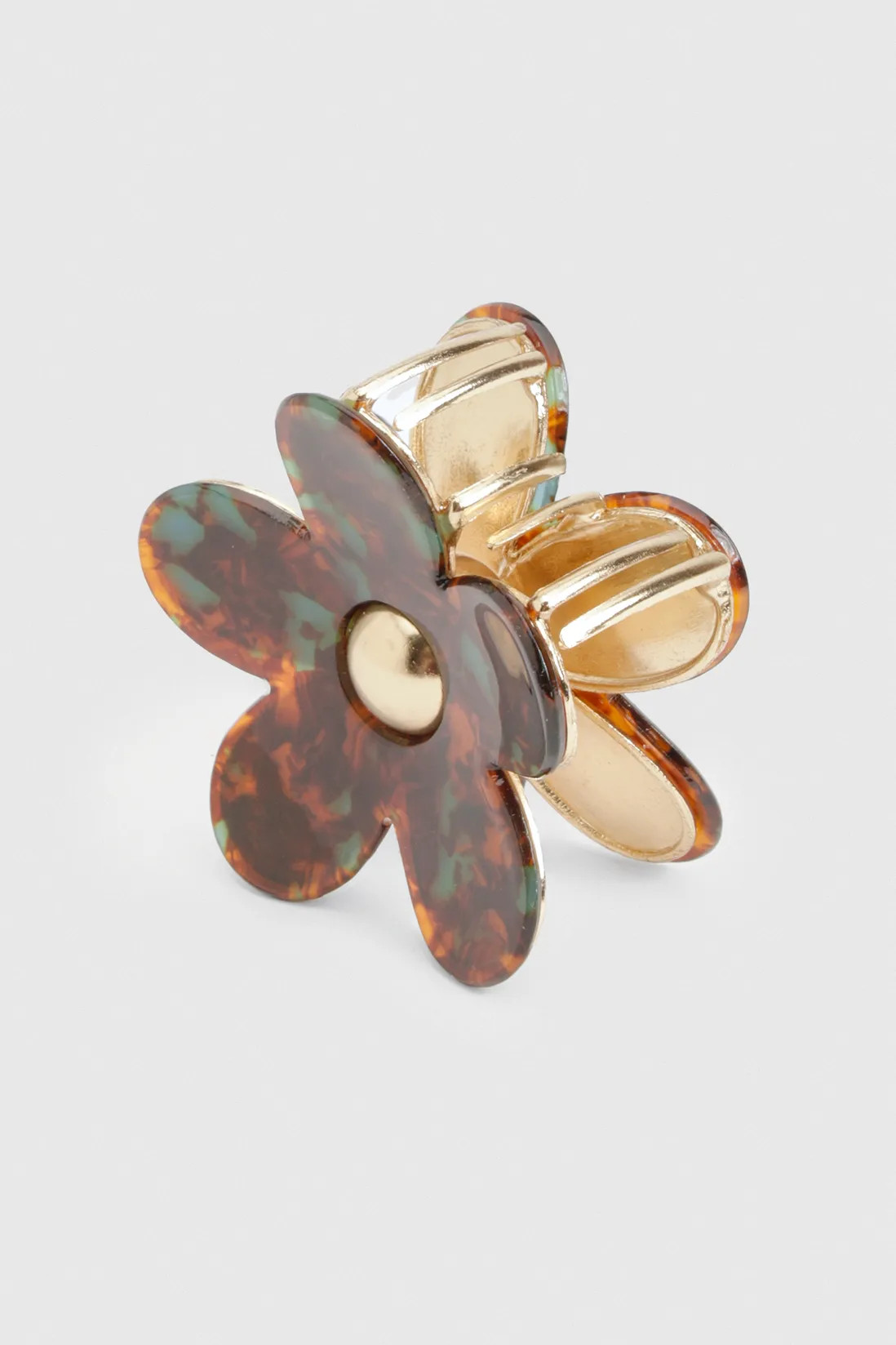 Resin Flower Metal Claw Clip | Boohoo.com (UK & IE)