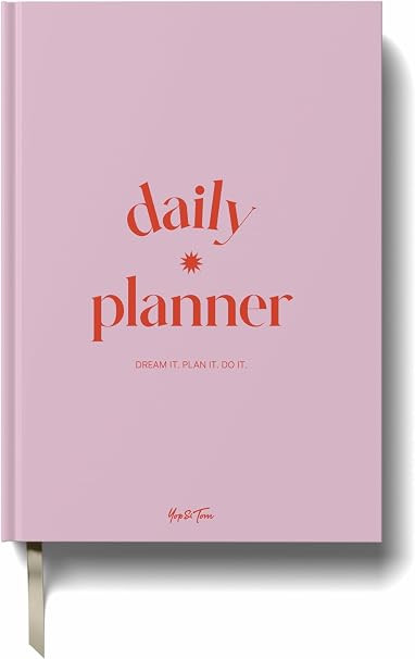 Yop & Tom Undated Daily Planner - Productivity Planner - Weekly and Daily Organizer with Time Slo... | Amazon (UK)