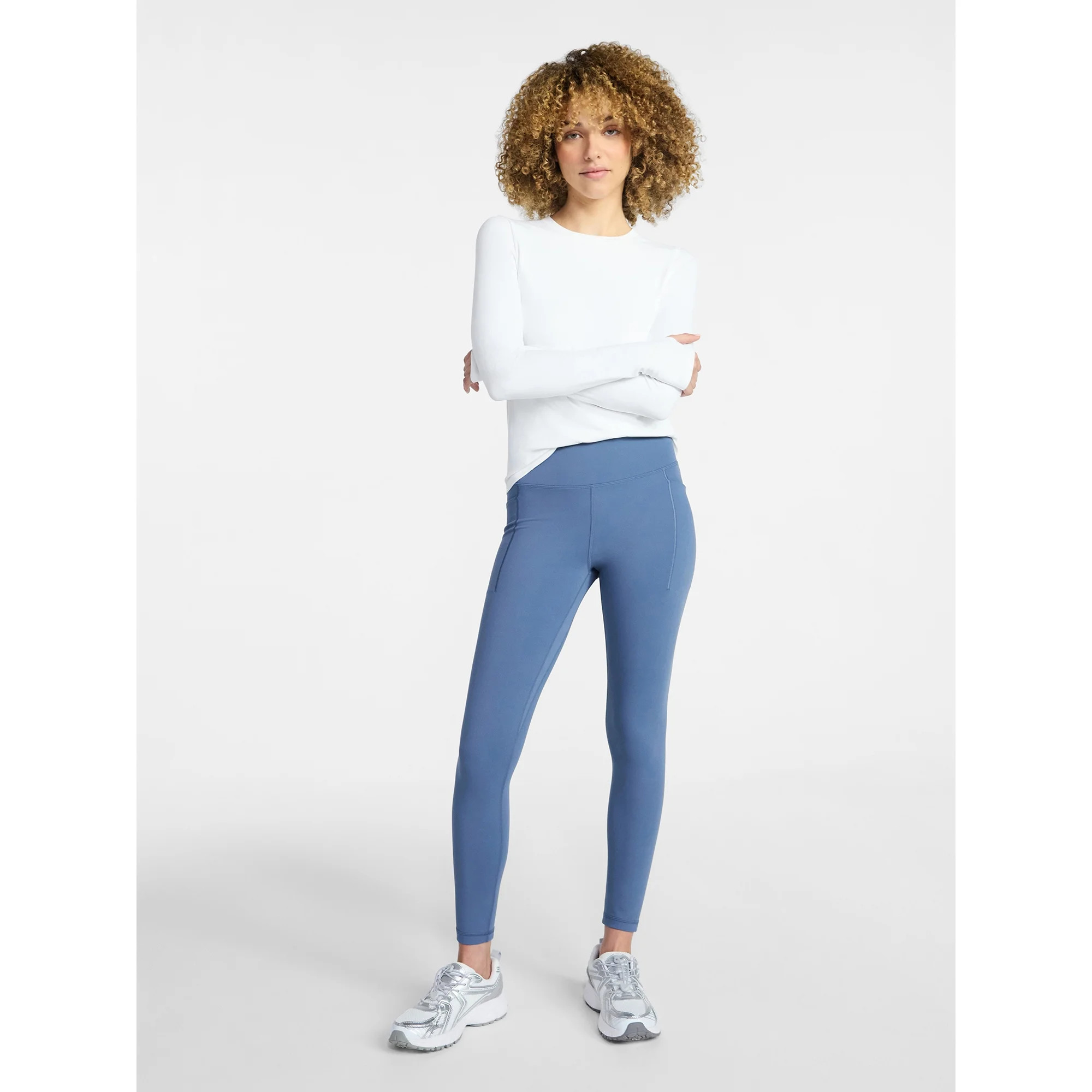Avia Women's SoftSculpt High Rise Leggings with Pockets, 27" Inseam, Sizes XS-XXL | Walmart (US)