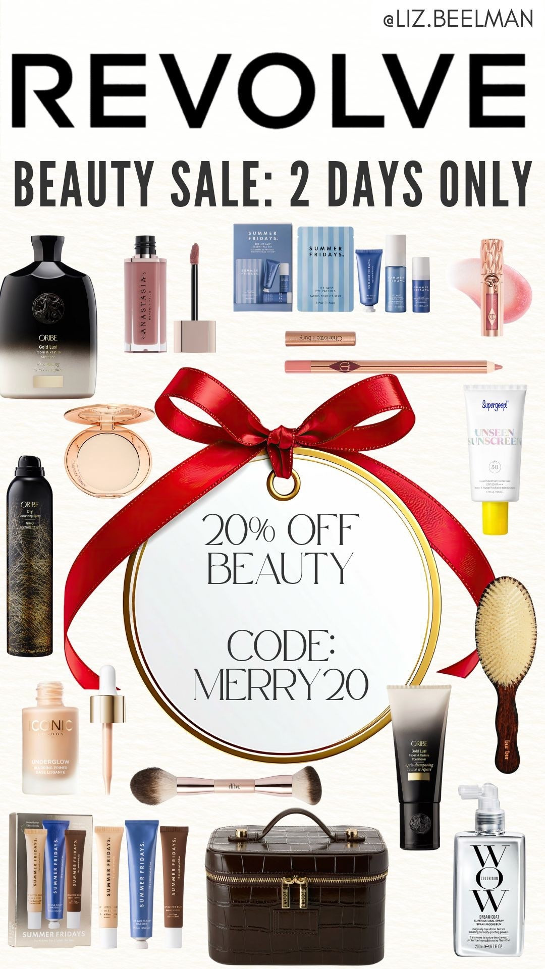 REVOLVE: Beauty Sale, Two Days Only 

Code: MERRY20