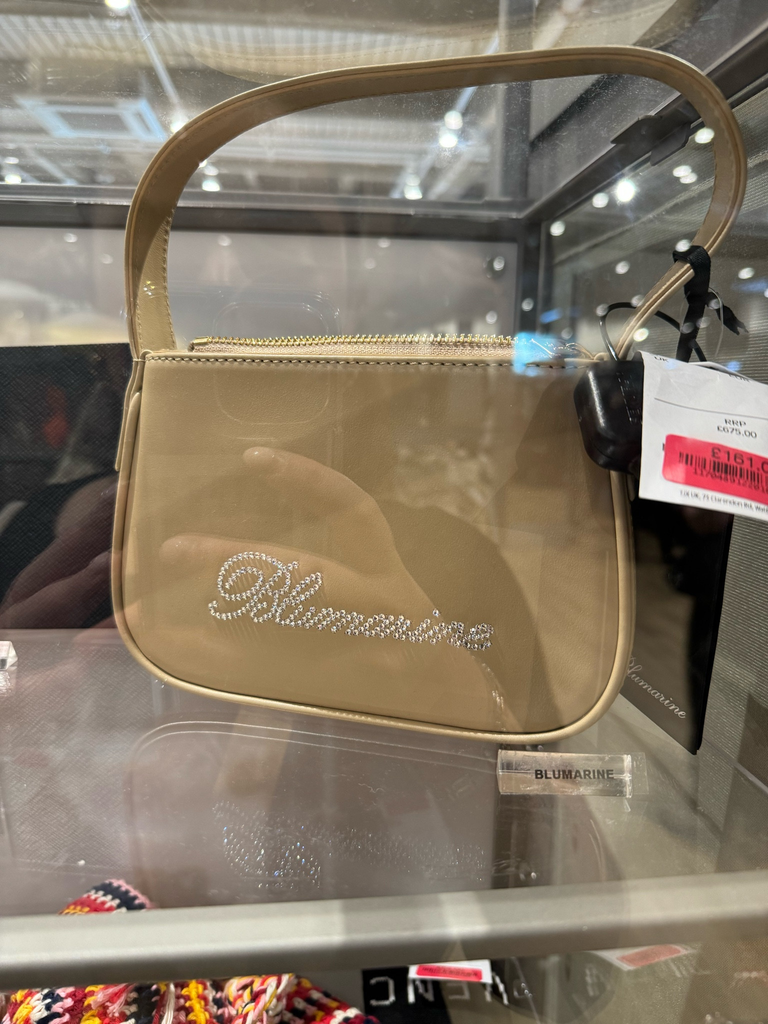 i saw this blumarine rhinestone bag in tk-maxx in westfield and it was on sale for £161!!! i was so tempted to buy it but had to control myself! I couldn’t find the exact one on tkmaxx’s website but i found them on sale on farfetch and linked it all below !! 

#LTKSummerSale #LTKluxury #LTKbag