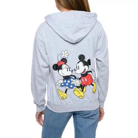Women s and Women s Plus Mickey & Minnie Mouse Zip Hoodie Sweatshirt Disney | Walmart (US)