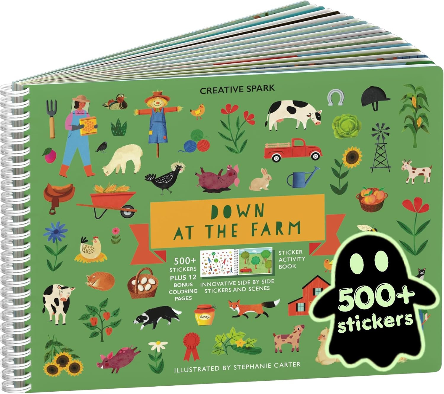 Cupkin Farm Animal Coloring & Sticker Activity Book | 500+ Stickers | Amazon (US)