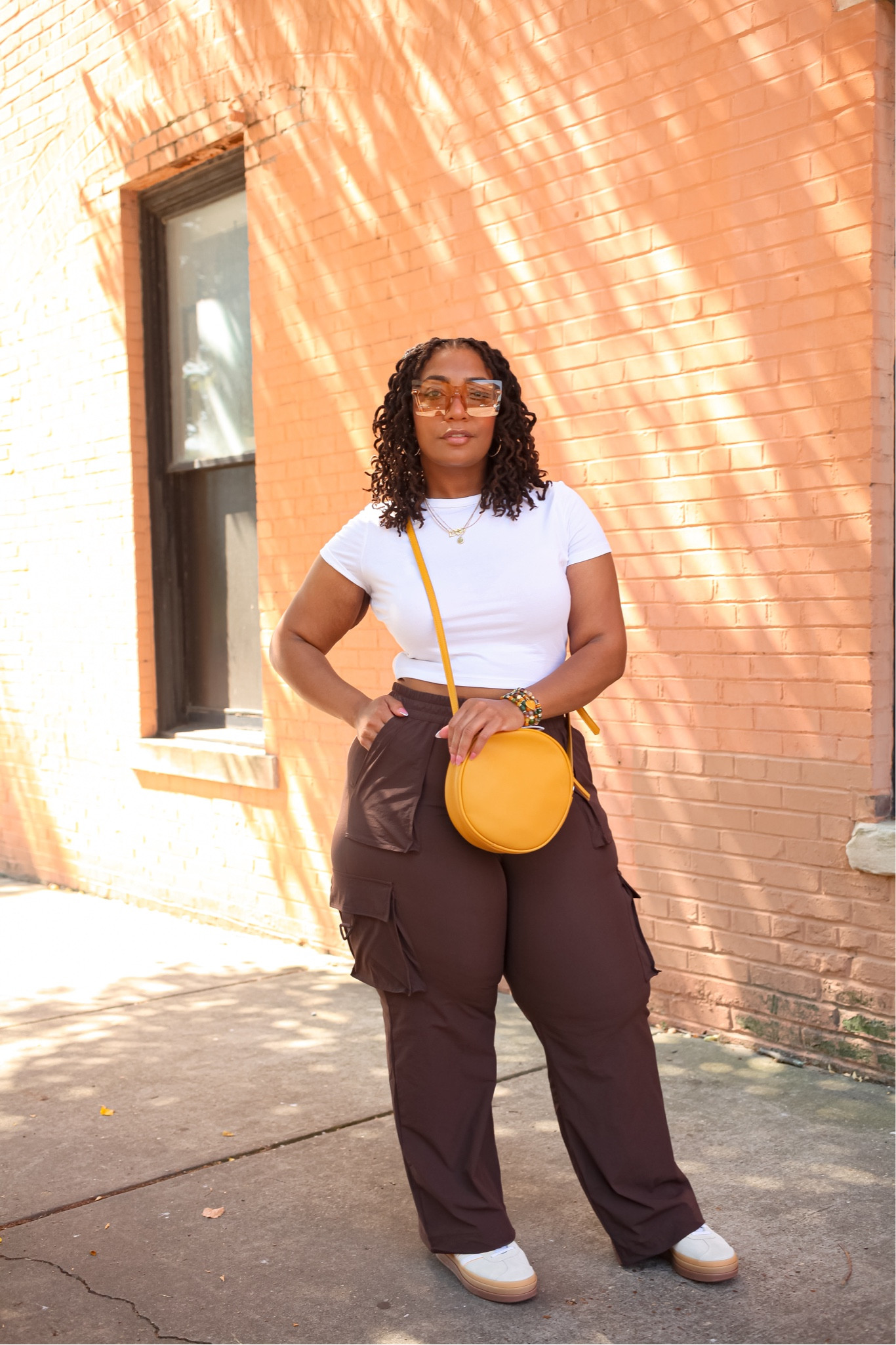 Happy Fashion Friday Curvies!!!!! It is so hot in Memphis and if you are going to wear long pants you need these nylon cargo pants! These nylon cargo pants are super lightweight water-repellant! 