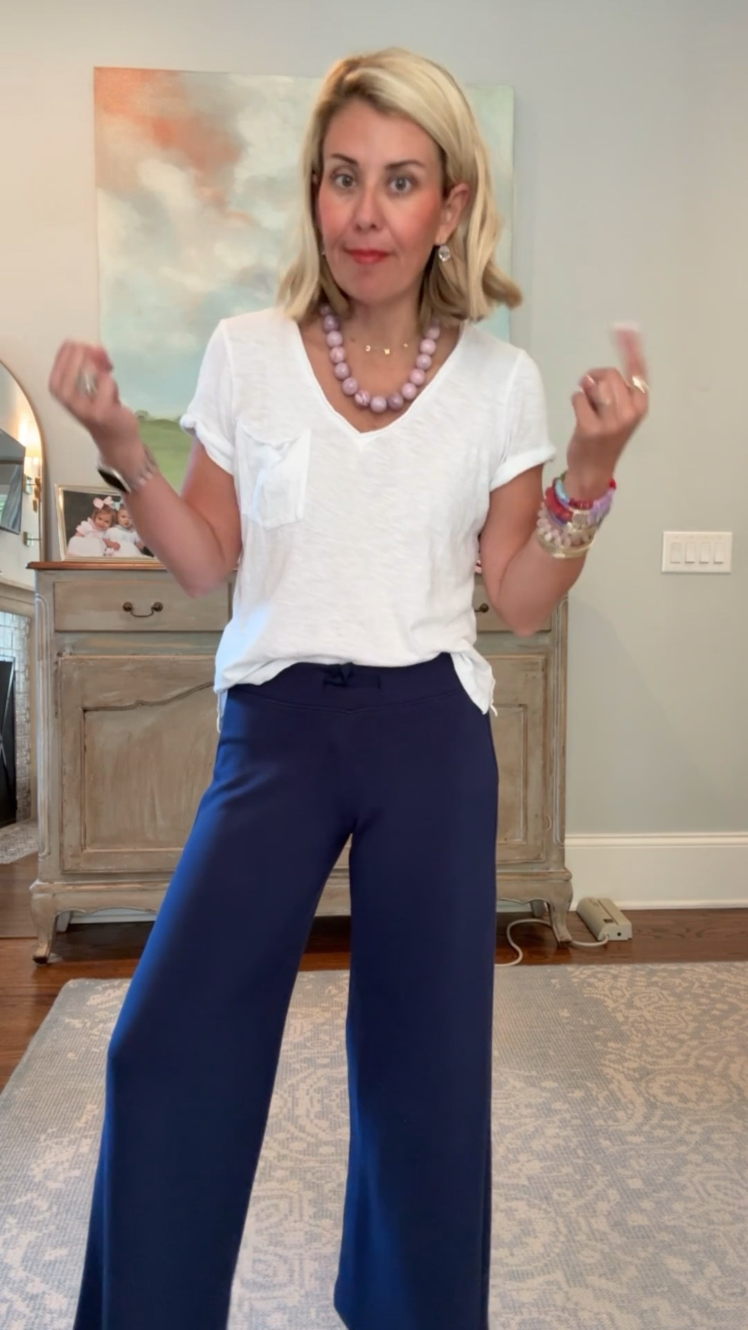 Saturday is for Spanx apparently! Ha 

Sharing 3 styles (2 lengths) non denim pants we can and will dress up and down!

This is the wide leg - I prefer small petite
Xs tee
Necklace & ring on sale 
Catherine20 to save on the arm candy!

#LTKPetite #LTKootd #LTKdayinmylife