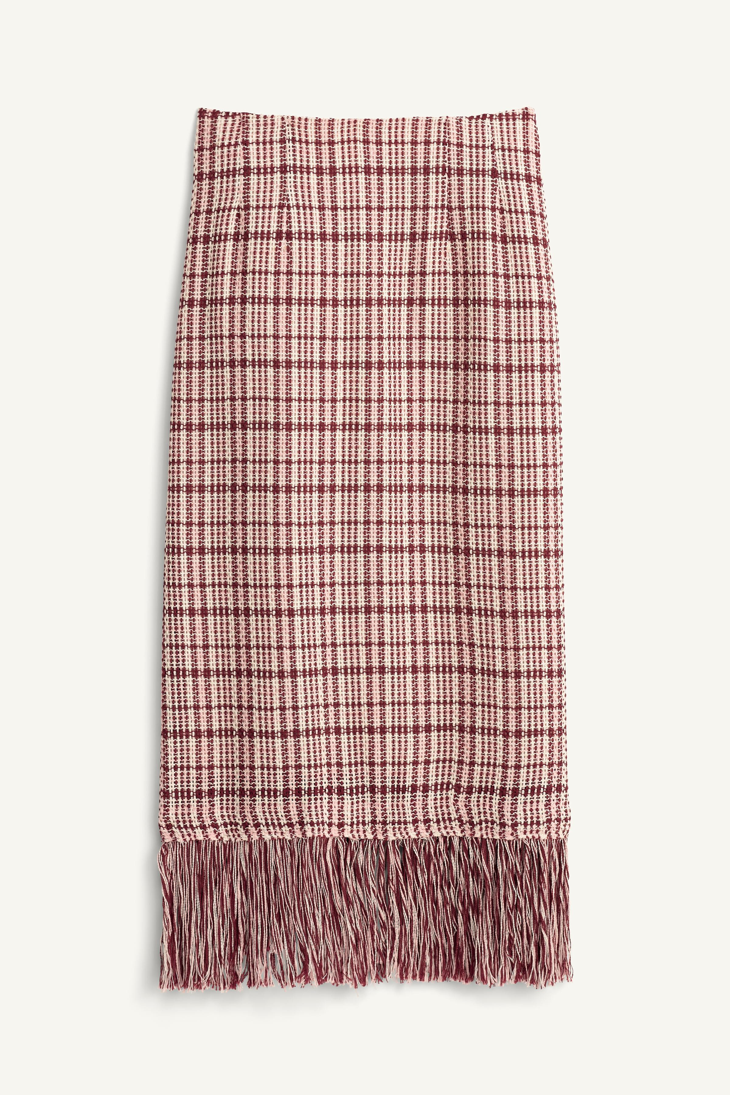 LIMITED EDITION FRINGED STRUCTURED SKIRT | Zara US